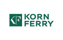 Logotipo de Korn Ferry en un verde oscuro en un fondo blanco