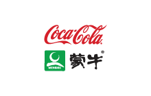Logotipo de Coca Cola y Mengniu
