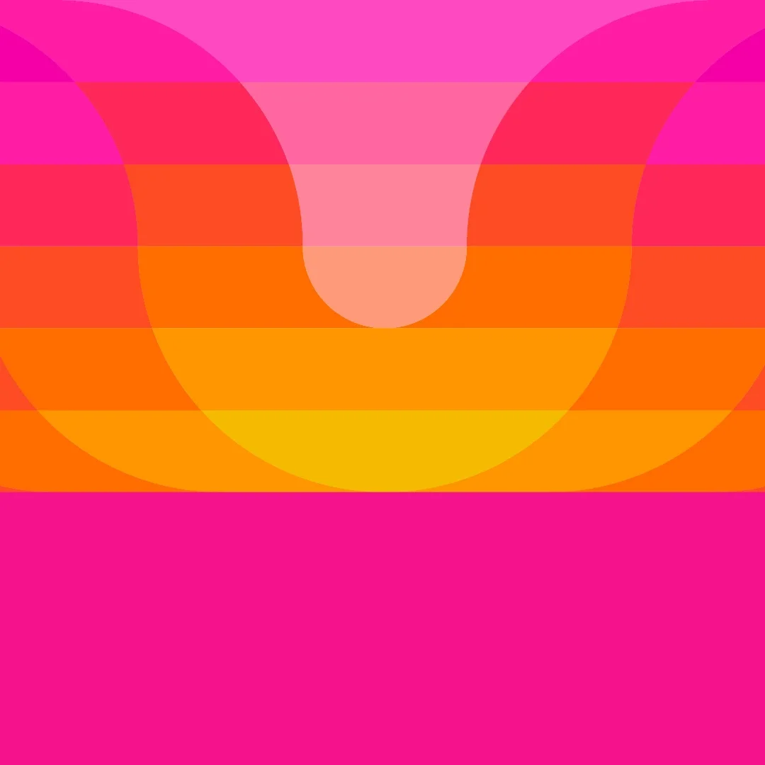 Imagen digital que muestra una explosión de colores rosa y naranja